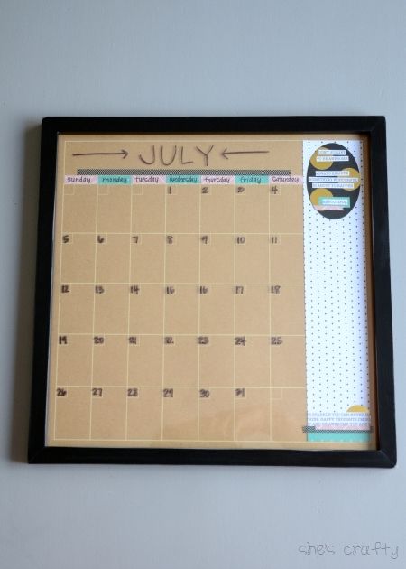 DIY Dry Erase Wall Calendar - Tatertots And Jello